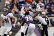 BALTIMORE, MD - DECEMBER 16: Running back Knowshon Moreno #27 of the Denver Broncos jumps over free safety Ed Reed #20 of the Baltimore Ravens while rushing the ball during the first half at M&T Bank Stadium on December 16, 2012 in Baltimore, Maryland. (Photo by Rob Carr/Getty Images)