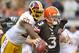 A lack of running put pressure on Brandon Weeden, and he couldn't handle it against Washington.