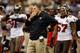 NEW ORLEANS, LA - DECEMBER 16: Head coach Greg Schiano of the Tampa Bay Buccaneers reacts during the game against the New Orleans Saints at the Mercedes-Benz Superdome on December 16, 2012 in New Orleans, Louisiana. (Photo by Chris Graythen/Getty Images)