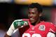 SAN FRANCISCO, CA - DECEMBER 09: Aldon Smith #99 of the San Francisco 49ers drinks from a Gatorade water bottle before their game against the Miami Dolphins at Candlestick Park on December 9, 2012 in San Francisco, California. (Photo by Ezra Shaw/Getty Images)