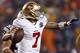 Colin Kaepernick threw a career-high four touchdowns on Sunday night.