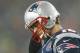FOXBORO, MA - DECEMBER 16: Tom Brady #12 of the New England Patriots reacts after a missed opportunity in the first half against the San Francisco 49ers at Gillette Stadium on December 16, 2012 in Foxboro, Massachusetts. (Photo by Jim Rogash/Getty Images)