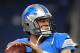 DETROIT, MI - OCTOBER 28: Quarterback Matthew Stafford #9 of the Detroit Lions warms up for play against the Seattle Seahawks October 28, 2012 at Ford Field in Detroit, Michigan. (Photo by Al Messerschmidt/Getty Images)