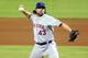 MIAMI, FL - OCTOBER 02: Pitcher R.A. Dickey #43 of the New York Mets throws against the Miami Marlins at Marlins Park on October 2, 2012 in Miami, Florida. (Photo by Marc Serota/Getty Images)