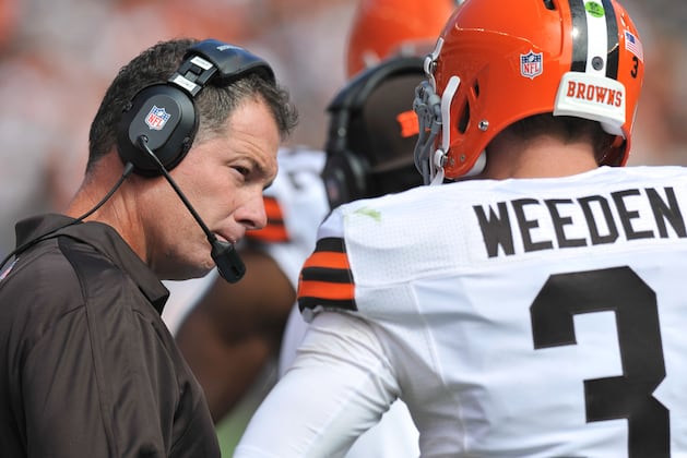 Browns Will Stick with QB Brandon Weeden Despite Bad Game vs. Redskins