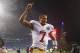 FOXBORO, MA - DECEMBER 17: Colin Kaepernick #7 of the San Francisco 49ers celebrates their 41-34 win over the New England Patriots while running off of the field following the game at Gillette Stadium on December 17, 2012 in Foxboro, Massachusetts. (Photo by Jared Wickerham/Getty Images)