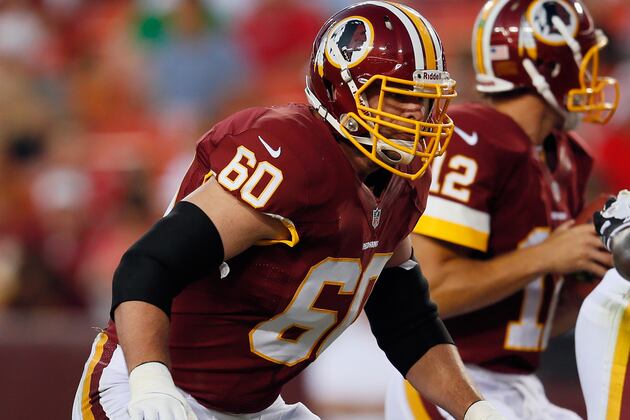 Redskins OL Jordan Black Suspended 4 Games for PEDs