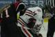 Tangling with Toronto's Breanne Wilson-Bennett during a faceoff (Photo by Mark Staffieri)