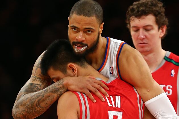 MSG Crowd Cheers Rockets' Lin, While Knicks' Chandler Opts for Flagrant Foul