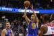 December 8, 2012; Washington, DC, USA; Golden State Warriors point guard Stephen Curry (30) shoots the ball as Washington Wizards point guard A.J. Price (12) looks on in the second quarter at Verizon Center. Mandatory Credit: Geoff Burke-USA TODAY Sports
