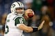 NASHVILLE, TN - DECEMBER 17: Quarterback Tim Tebow #15 of the New York Jets warms up prior to the game against the Tennessee Titans at LP Field on December 17, 2012 in Nashville, Tennessee. (Photo by Andy Lyons/Getty Images)