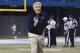 TORONTO, ON - DECEMBER 16: Head coach Pete Carroll of the Seattle Seahawks celebrates after the Seahawks made an interception during an NFL game against the Buffalo Bills at Rogers Centre on December 16, 2012 in Toronto, Ontario, Canada. (Photo by Tom Szczerbowski/Getty Images)