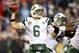 NASHVILLE, TN - DECEMBER 17: Quarterback Mark Sanchez #6 of the New York Jets throws the ball against the Tennessee Titans at LP Field on December 17, 2012 in Nashville, Tennessee. (Photo by Andy Lyons/Getty Images)