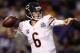 MINNEAPOLIS, MN - DECEMBER 09: Quarterback Jay Cutler#6 of the Chicago Bears throws against the Minnesota Vikings at Mall of America Field on December 9, 2012 in Minneapolis, Minnesota. (Photo by Matthew Stockman/Getty Images)