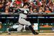 DETROIT, MI - OCTOBER 18: Nick Swisher #33 of the New York Yankees bats against the Detroit Tigers during game four of the American League Championship Series at Comerica Park on October 18, 2012 in Detroit, Michigan. The Tigers won 8-1. (Photo by Jonathan Daniel/Getty Images)