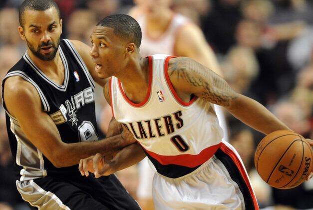 Damian Lillard Running Away with Rookie Race