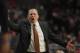 CHICAGO, IL - APRIL 21: Head coach Tom Thibodeau of the Chicago Bulls reacts to a referee's call during a game against the Dallas Mavericks at the United Center on April 21, 2012 in Chicago, Illinois. The Bulls defeated the Mavericks 93-83. NOTE TO USER: User expressly acknowledges and agress that, by downloading and/or using this photograph, User is consenting to the terms and conditions of the Getty Images License Agreement. (Photo by Jonathan Daniel/Getty Images)
