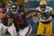 CHICAGO, IL - DECEMBER 16: Brandon Marshall #15 of the Chicago Bears runs after a catch against the Green Bay Packers at Soldier Field on December 16, 2012 in Chicago, Illinois. The Packers defeated the Bears 21-13. (Photo by Jonathan Daniel/Getty Images)