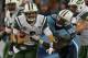 Dec 17, 2012; Nashville, TN, USA; New York Jets quarterback Mark Sanchez (6) is tackled by Tennessee Titans defensive end Kamerion Wimbley (95) at LP Field. Mandatory Credit: Kirby Lee/Image of Sport-USA TODAY Sports