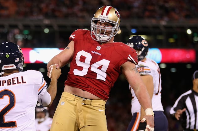 Harbaugh Expects to See Justin Smith