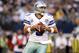 Dec 16, 2012; Arlington, TX, USA; Dallas Cowboys quarterback Tony Romo (9) throws a pass during the first half against the Pittsburgh Steelers at Cowboys Stadium. Mandatory Credit: Tim Heitman-USA TODAY Sports