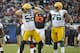 CHICAGO, IL - DECEMBER 16: Clay Matthews #52 of the Green Bay Packers does a dance after sacking Jay Cutler #6 of the Chicago Bears on December 16, 2012 at Soldier Field in Chicago, Illinois. The Green Bay Packers defeated the Chicago Bears 21-13. (Photo by David Banks/Getty Images)
