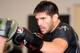 MONTREAL, CANADA - JUNE 27: Patrick Cote trains with a sparring partner during a public training session on June 27, 2012 in Montreal, Quebec, Canada. (Photo by Richard Wolowicz/Getty Images for Zuffa)