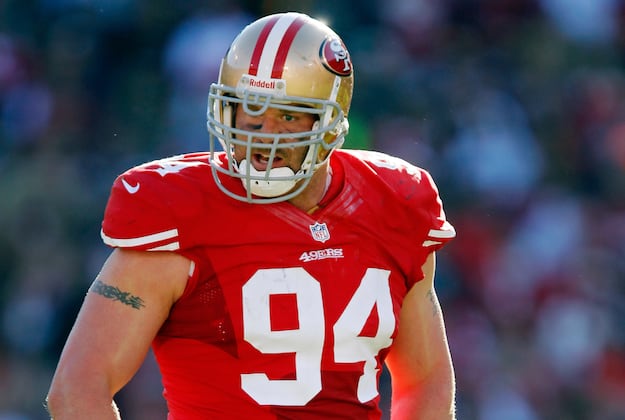 Harbaugh Expects Justin Smith to Find a Way to Play Sunday at Seattle