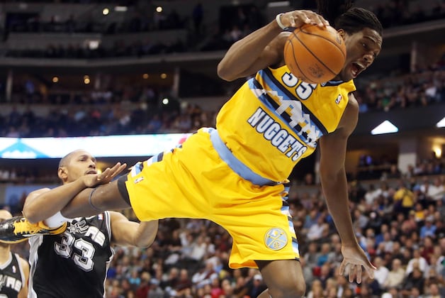 Faried Vomits on Sideline During Spurs/Nuggets Game