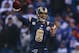 ORCHARD PARK, NY - DECEMBER 9: Sam Bradford #8 of the St. Louis Rams throws a pass during an NFL game against the Buffalo Bills at Ralph Wilson Stadium on December 9, 2012 in Orchard Park, New York. (Photo by Tom Szczerbowski/Getty Images)