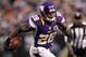 Dec 9, 2012; Minneapolis, MN, USA; Minnesota Vikings running back Adrian Peterson (28) carries the ball during the first quarter against the Chicago Bears at the Metrodome. Mandatory Credit: Brace Hemmelgarn-USA TODAY Sports