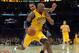 Dec 18, 2012; Los Angeles, CA, USA; Los Angeles Lakers guard Kobe Bryant (24) is defended by Charlotte Bobcats guard Gerald Henderson (9) at the Staples Center. The Lakers defeated the Bobcats 101-100. Mandatory Credit: Kirby Lee/Image of Sport-USA TODAY Sports