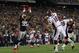 FOXBORO, MA - OCTOBER 7: Chandler Jones #95 of the New England Patriots leaps for a pass by Peyton Manning #18 of the Denver Broncos at Gillette Stadium on October 7, 2012 in Foxboro, Massachusetts. (Photo by Jim Rogash/Getty Images)