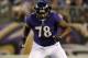 BALTIMORE, MD - AUGUST 17: Bryant McKinnie #78 of the Baltimore Ravens pass blocks against the Detroit Lions at M&T Bank Stadium on August 17, 2012 in Baltimore, Maryland. (Photo by Rob Carr/Getty Images)