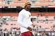 CLEVELAND, OH - DECEMBER 16: Quarterback Robert Griffin III #10 walks onto the field against the Cleveland Browns at Cleveland Browns Stadium on December 16, 2012 in Cleveland, Ohio. (Photo by Matt Sullivan/Getty Images)