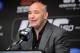 August 11, 2012; Denver, CO, USA; UFC president Dana White talks during the press conference following UFC 150 at the Pepsi Center. Mandatory Credit: Ron Chenoy-USA TODAY Sports