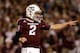COLLEGE STATION, TX - NOVEMBER 24: Johnny Manziel #2 of the Texas A&M Aggies celebrates a first quarter touch down during their game against the Missouri Tigers at Kyle Field on November 24, 2012 in College Station, Texas. (Photo by Scott Halleran/Getty Images)
