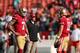 SAN FRANCISCO, CA - DECEMBER 09: Alex Smith #11 talks to Colin Kaepernick #7 of the San Francisco 49ers before their game against the Miami Dolphins at Candlestick Park on December 9, 2012 in San Francisco, California. (Photo by Ezra Shaw/Getty Images)