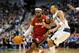 Dec 25, 2011; Dallas, TX, USA; Miami Heat small forward LeBron James (6) dribbles past a defending Dallas Mavericks small forward Shawn Marion (0) during the fourth quarter at the American Airlines Center. The Heat defeated the Mavericks 105-94. Mandatory Credit: Jerome Miron-USA TODAY Sports