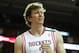 Dec 12, 2012; Houston, TX, USA; Houston Rockets center Omer Asik (3) argues a call against the Washington Wizards during the first quarter at the Toyota Center. Mandatory Credit: Thomas Campbell-USA TODAY Sports