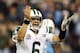 NASHVILLE, TN - DECEMBER 17: Quarterback Mark Sanchez #6 of the New York Jets calls a play before he snaps the ball against the Tennessee Titans at LP Field on December 17, 2012 in Nashville, Tennessee. (Photo by Andy Lyons/Getty Images)