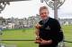 Montgomerie with the Ryder Cup in St. Andrews during Dunhill Links