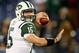 NASHVILLE, TN - DECEMBER 17: Quarterback Tim Tebow #15 of the New York Jets warms up prior to the game against the Tennessee Titans at LP Field on December 17, 2012 in Nashville, Tennessee. (Photo by Andy Lyons/Getty Images)