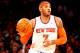 CHICAGO, IL - APRIL 10: Carmelo Anthony #7 of the New York Knicks takes a pass under pressure from Loul Deng #9 of the Chicago Bulls at the United Center on April 10, 2012 in Chicago, Illinois. The Bulls defeated the Knicks 98-86. NOTE TO USER: User expressly acknowledges and agrees that, by downloading and or using this photograph, User is consenting to the terms and conditions of the Getty Images License Agreement. (Photo by Jonathan Daniel/Getty Images)