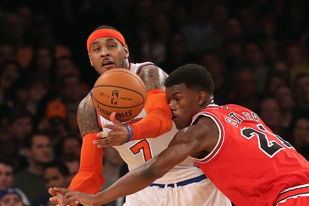 Carmelo Anthony, Mike Woodson, Tyson Chandler Ejected in Loss to Bulls