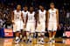 LAWRENCE, KS - NOVEMBER 26: Travis Releford #24, Ben McLemore #23, Elijah Johnson #15, Jamari Traylor #31, and Jeff Withey #5 of the Kansas Jayhawks walk down the court following a timeout during the game against the San Jose State Spartans at Allen Fieldhouse on November 26, 2012 in Lawrence, Kansas. (Photo by Jamie Squire/Getty Images)
