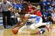 DURHAM, NC - NOVEMBER 28: Shannon Scott #3 of the Ohio State Buckeyes and Quinn Cook #2 of the Duke Blue Devils dive for a loose ball during their game at Cameron Indoor Stadium on November 28, 2012 in Durham, North Carolina. (Photo by Streeter Lecka/Getty Images)