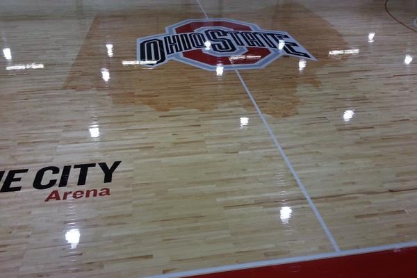 PHOTOS: New Ohio State Basketball Court Includes Silhouette