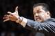 SOUTH BEND, IN - NOVEMBER 29: Head coach John Calipari of the Kentucky Wildcats reacts against the Notre Dame Fighting Irish during the game at Purcell Pavilion at the Joyce Center on November 29, 2012 in South Bend, Indiana. (Photo by Joe Robbins/Getty Images)