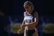 5 Aug 2001: Suzy Favor-Hamilton #820 of the United States cooling down during the Women's 1500M Event for the IAAF World Championships at the Commonwealth Stadium in Edmonton, Alberta, Canada.Mandatory Credit: Matthew Stockman /Allsport
